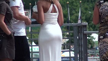 vestido branco muito sexi