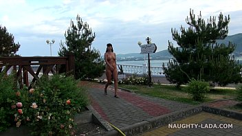nude in public seafront