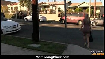 mother with large boobies gets humped by dark-hued.