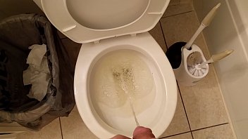 Desperate long pee after holding it