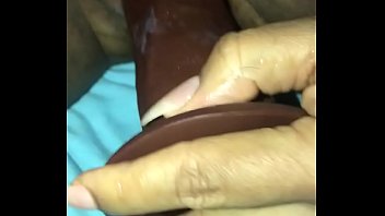 drilling my chocolate-colored plumb stick
