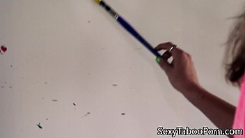 painter stunner cockblowing before pussyfucking