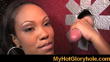 gloryhole initiations ebony stunner deep-throating milky.