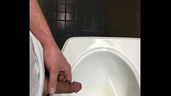 Pissing in Sink public bathroom