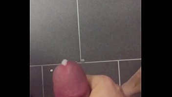 Masturbating with cockring - dirty talk - slow motion of cum squirting out