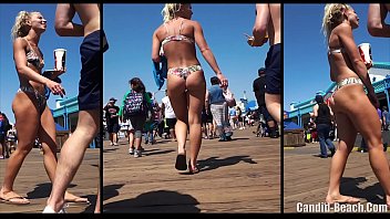 Big Butt Thong Hot Latina Voyeur Beach HD Spycam Video